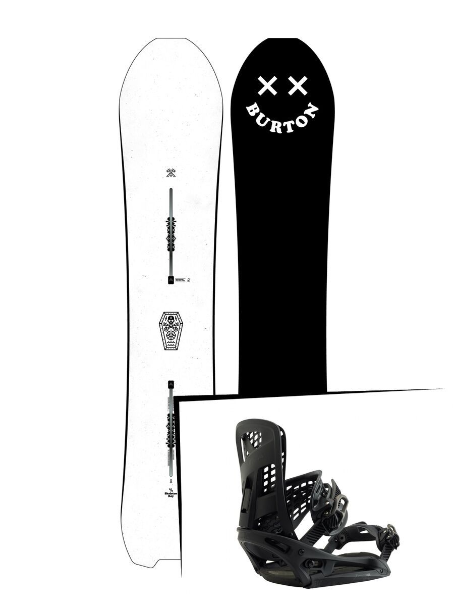 Set: Burton Skeleton Key 2019 + Burton Genesis EST matty black - Bild 1