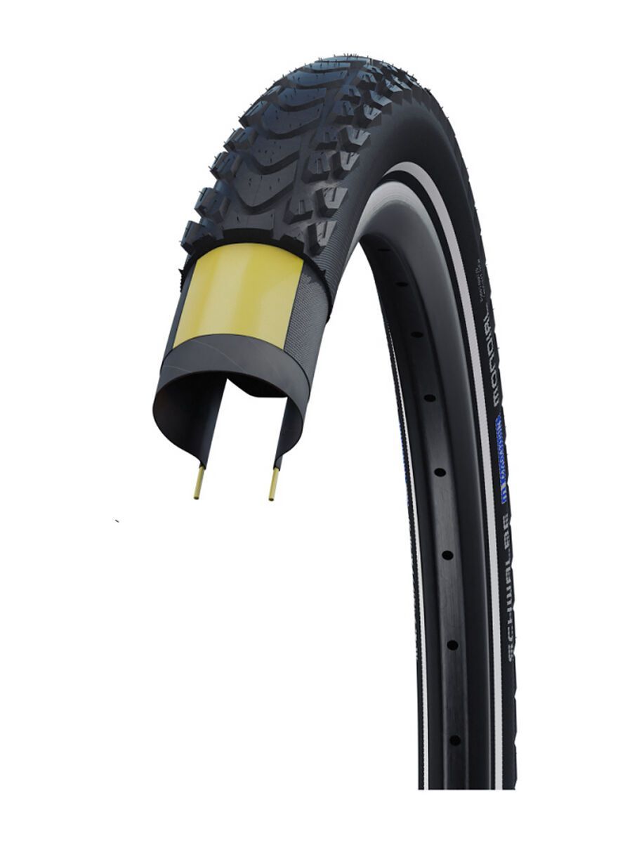 Schwalbe Marathon Mondial Evo Addix DD, V-Guard - 28 Zoll, black-reflex - Bild 2