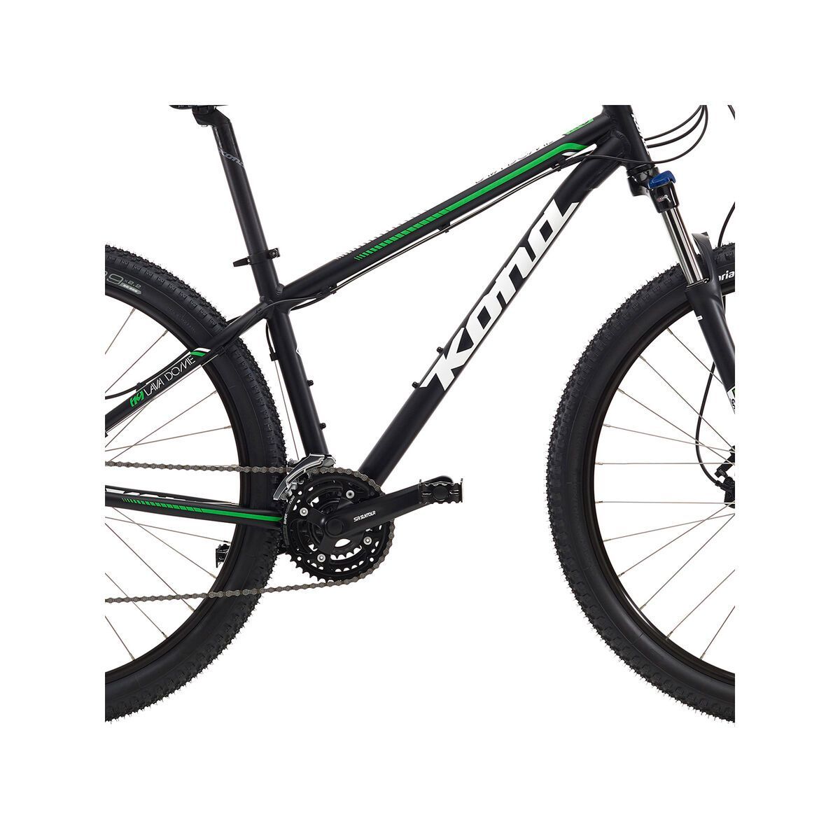 Kona Lava Dome, matt black w/ white & green decals - Bild 3