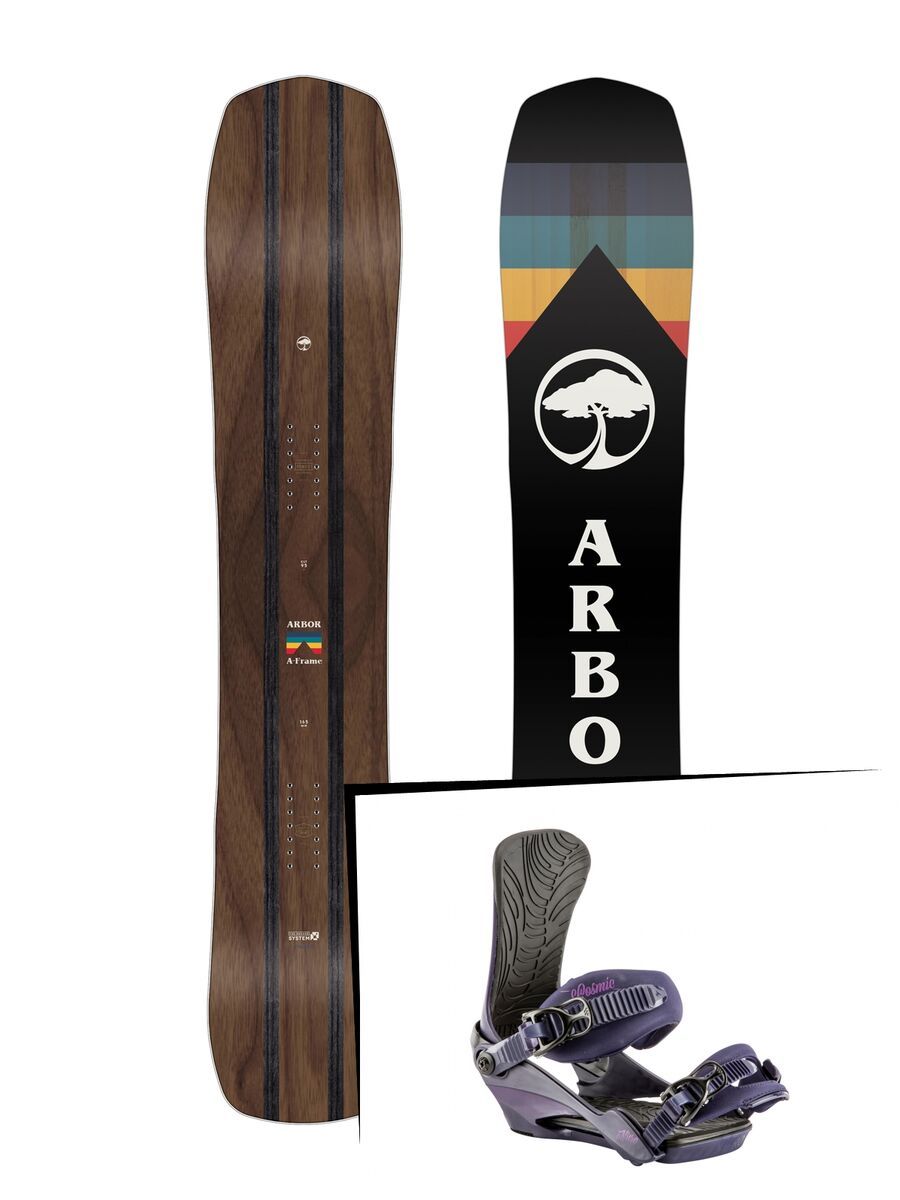 Set: Arbor A-Frame 2019 + Nitro Cosmic deep purple - Bild 1