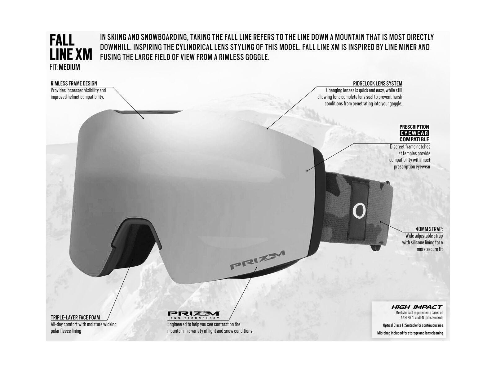 Oakley Fall Line XM - Prizm Rose, matte black - Bild 6