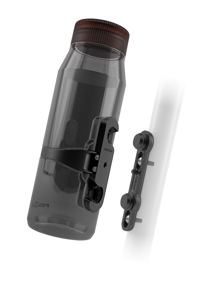 Fidlock Twist Bottle 700 Life + Bike Base, clear black - Bild 1