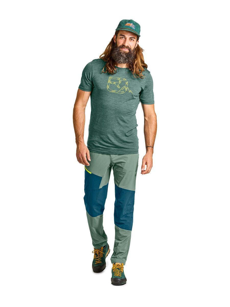 Ortovox 120 Merino Cool Tec MTN Logo TS M, dark pacific blend - Bild 3