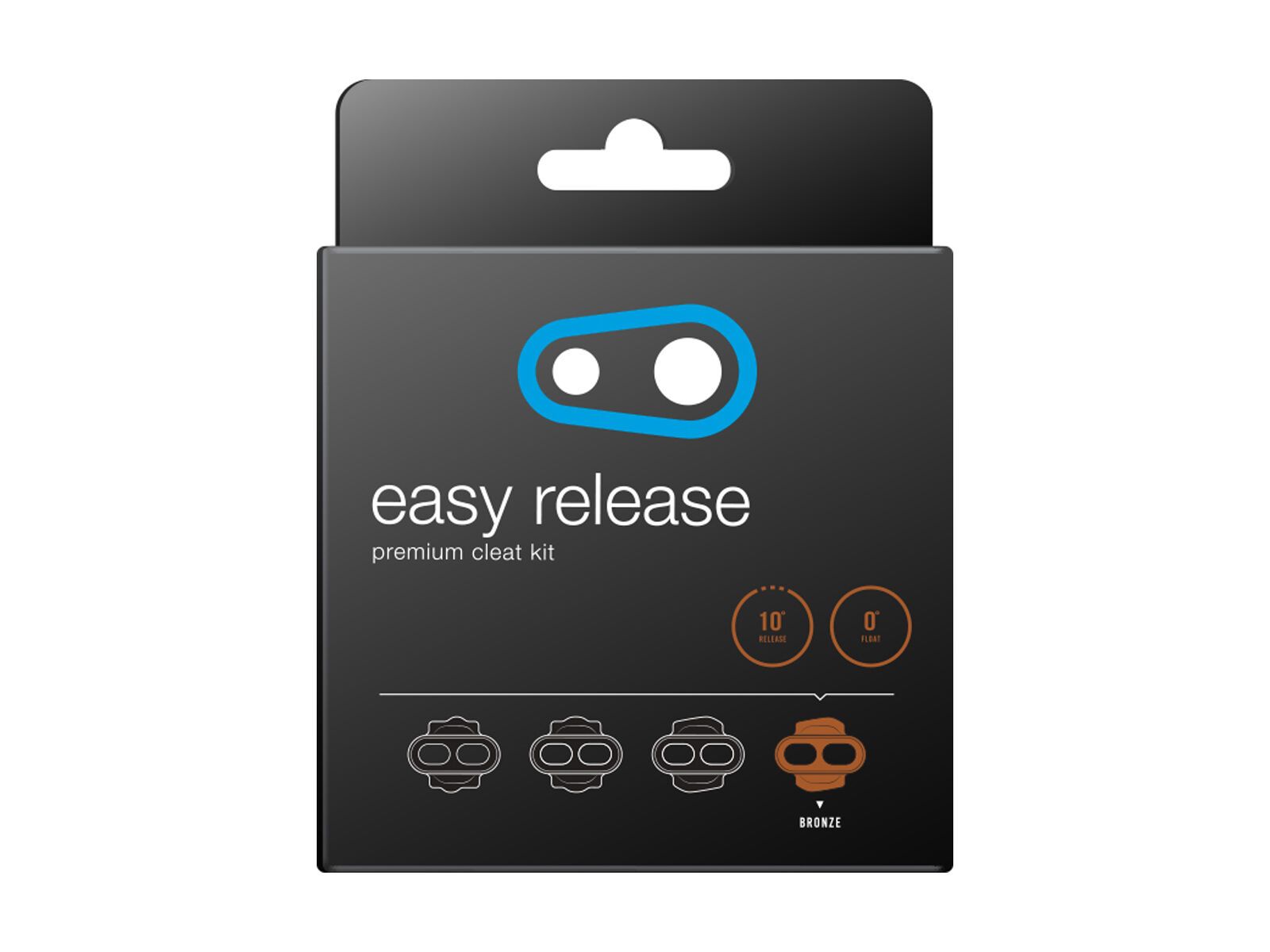 Crankbrothers Easy Release Premium Cleat Kit - 0° Float, bronze - Bild 3