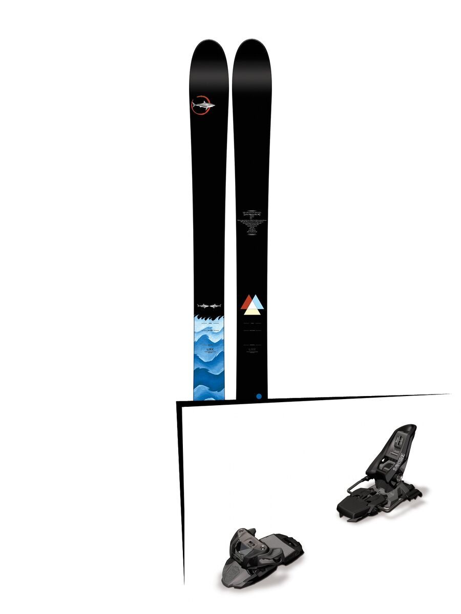 Set: Line Sir Francis Bacon 2017 + Squire 11 110 mm, black anthracite - Skiset - Bild 1