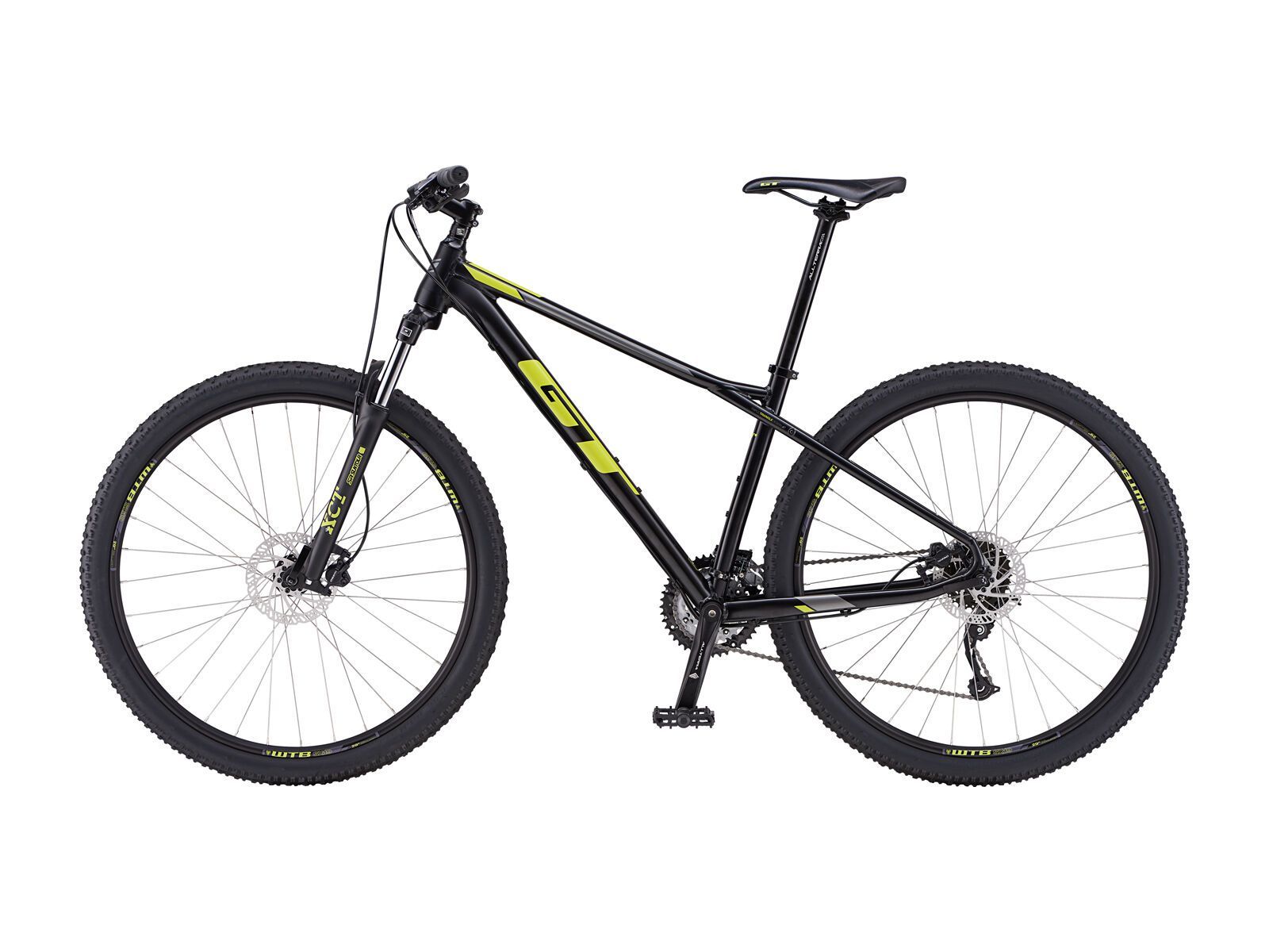 GT Avalanche Sport 27.5, satin black w/ chartreuse & mid silver - Bild 4