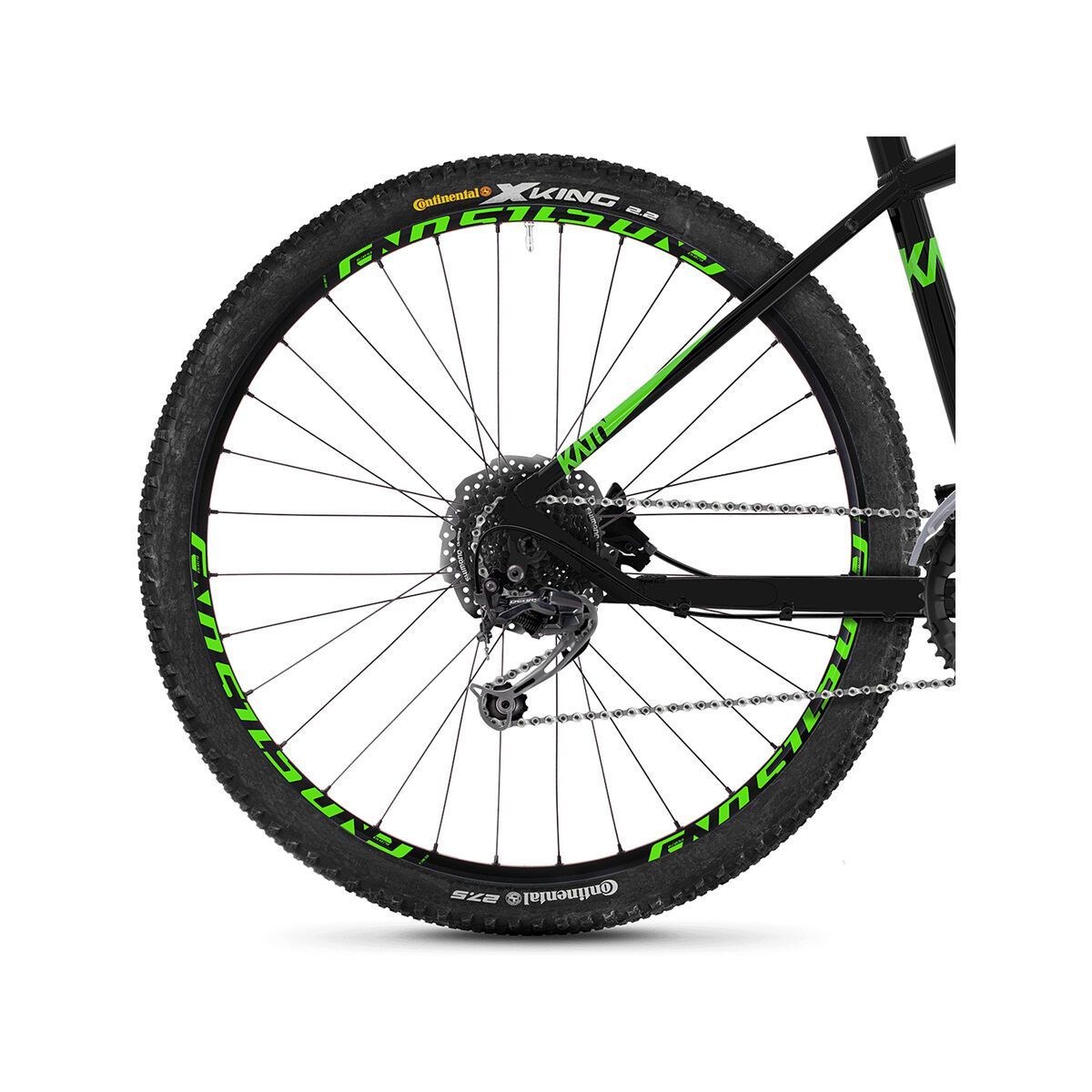 Ghost Kato 4.7 AL, night black/riot green - Bild 5