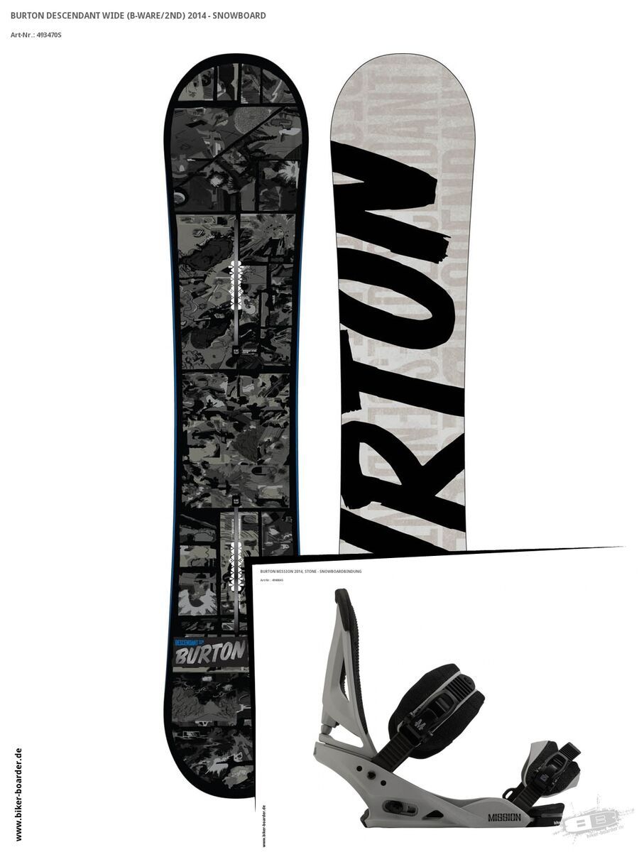 Set: Burton Descendant Wide  +  Mission (494004S) - Bild 1