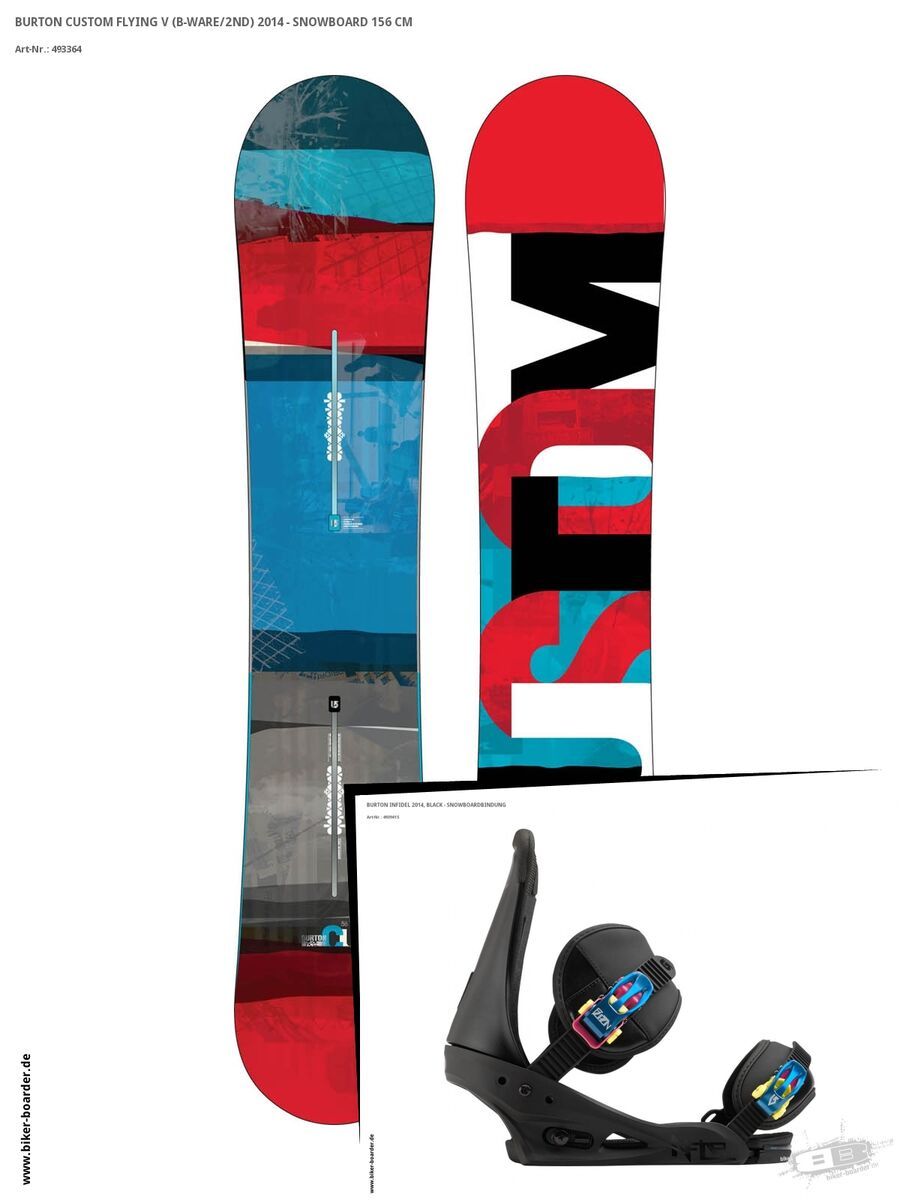 Set: Burton Custom Flying V  +  Infidel (493941S) - Bild 1