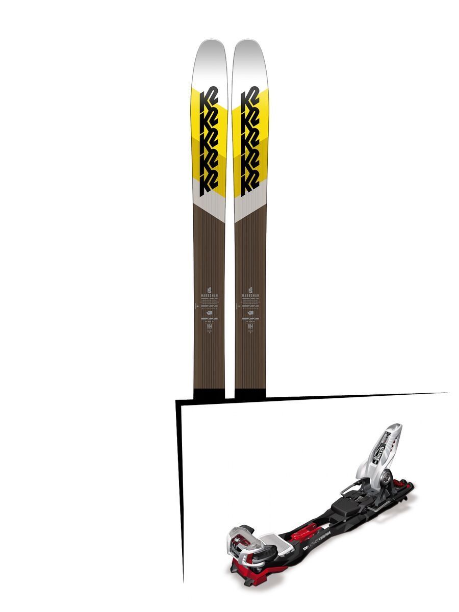 Set: K2 SKI Marksman 2018 + Marker Baron EPF 13 black/white/red - Bild 1