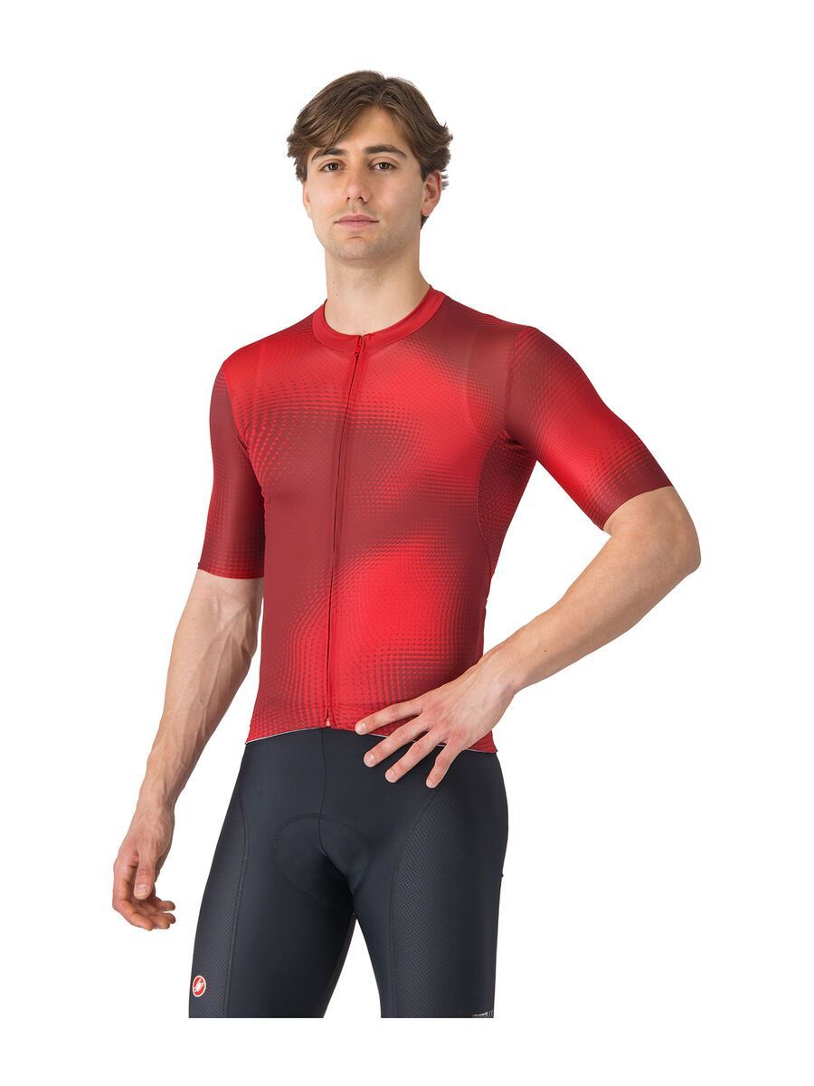 Castelli Vortice Jersey, red/rich red - Bild 1