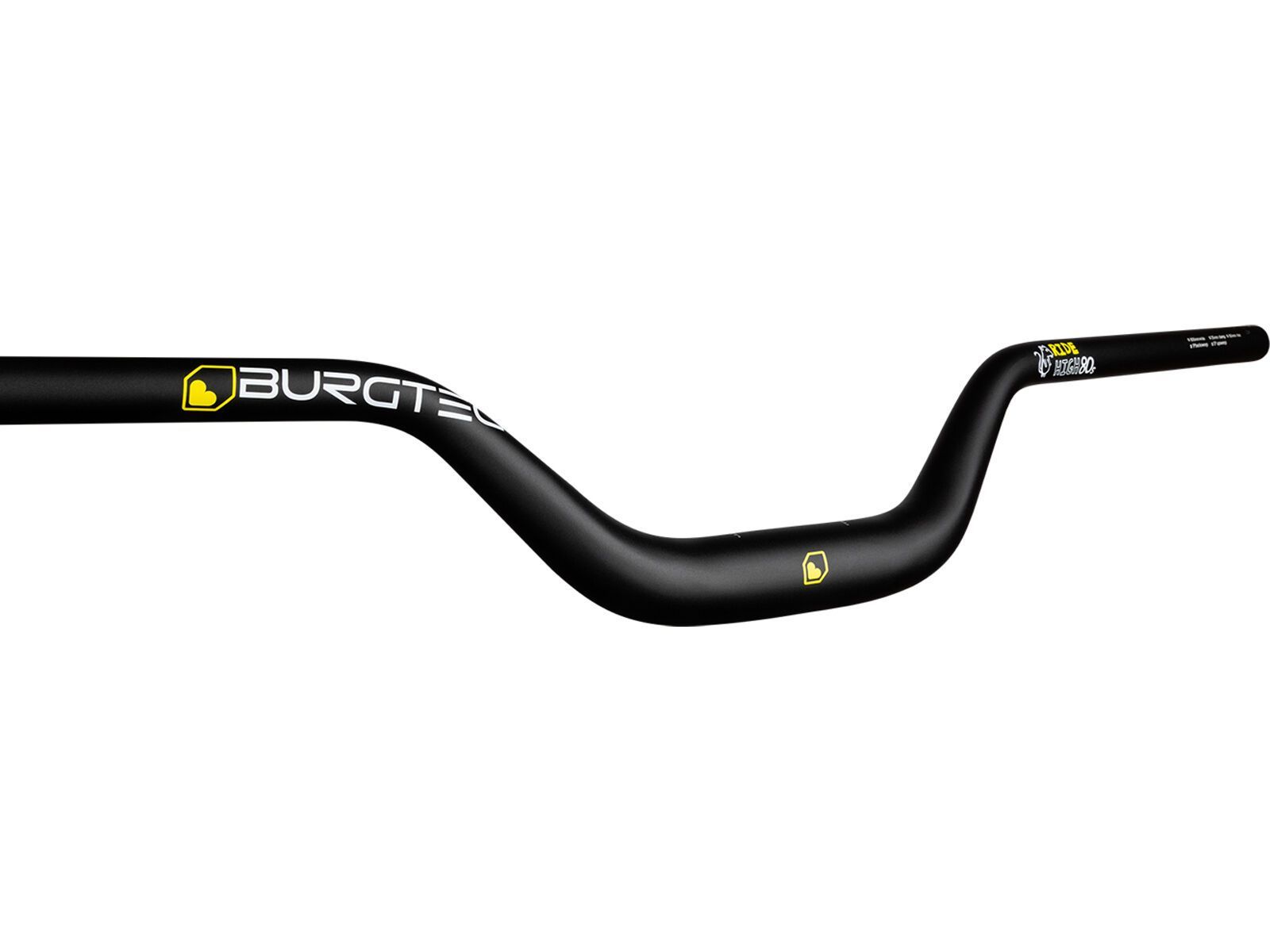 Burgtec Ride High Josh Bryceland Signature Alloy Handlebar - 35 / 80 mm Rise - Bild 2