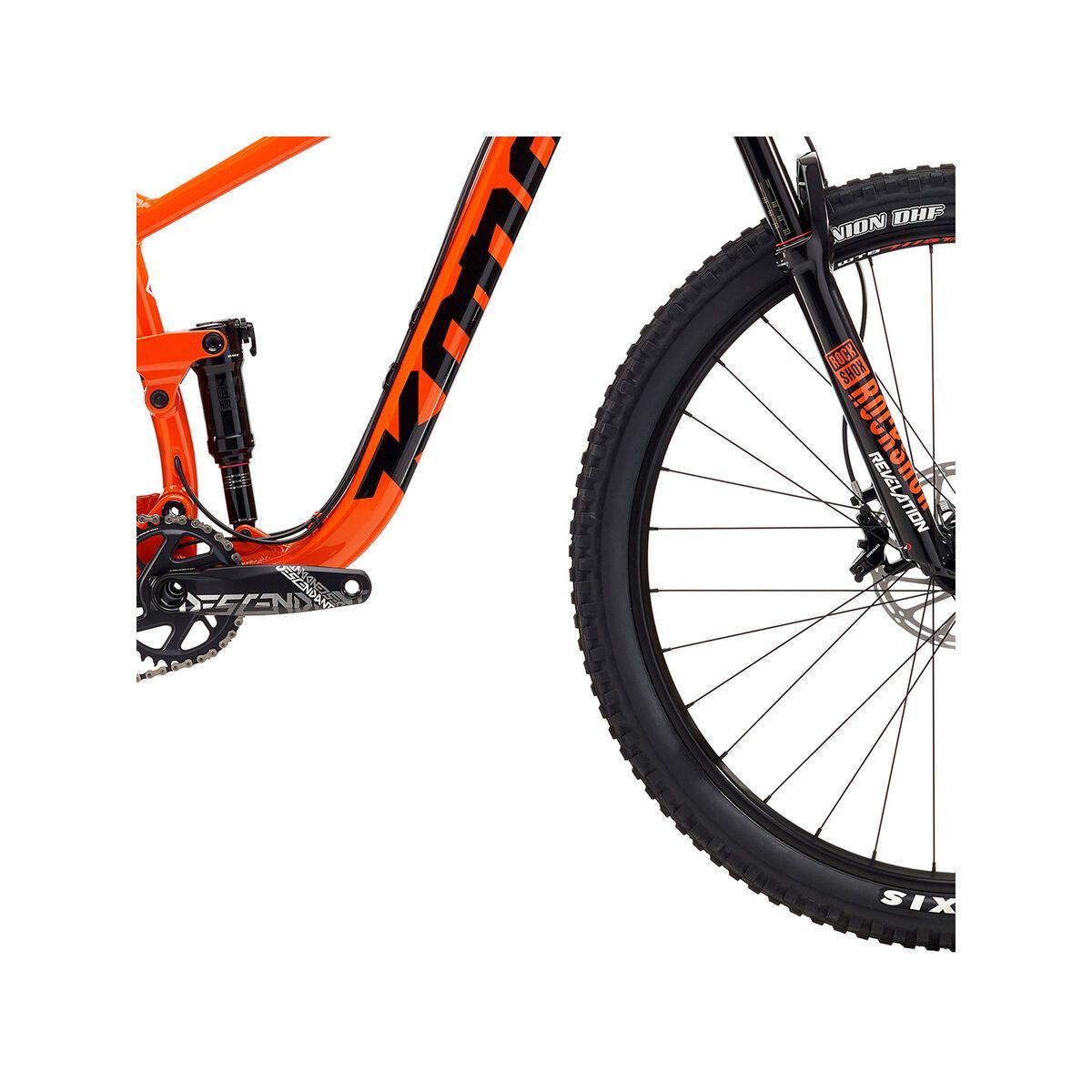 Kona Satori DL, gloss hot orange w/ black & white decals - Bild 4