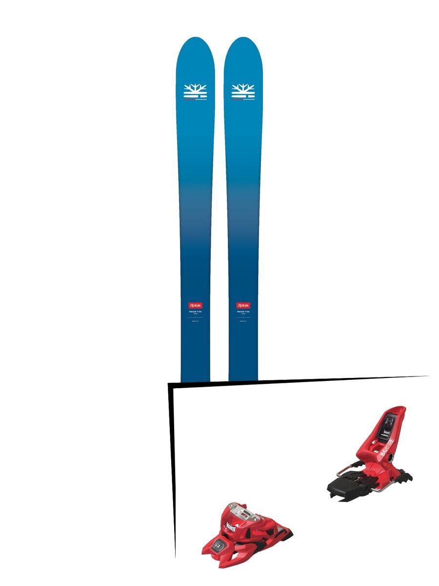 Set: DPS Skis Wailer F106 Foundation 2018 + Marker Squire 11 ID red - Bild 1