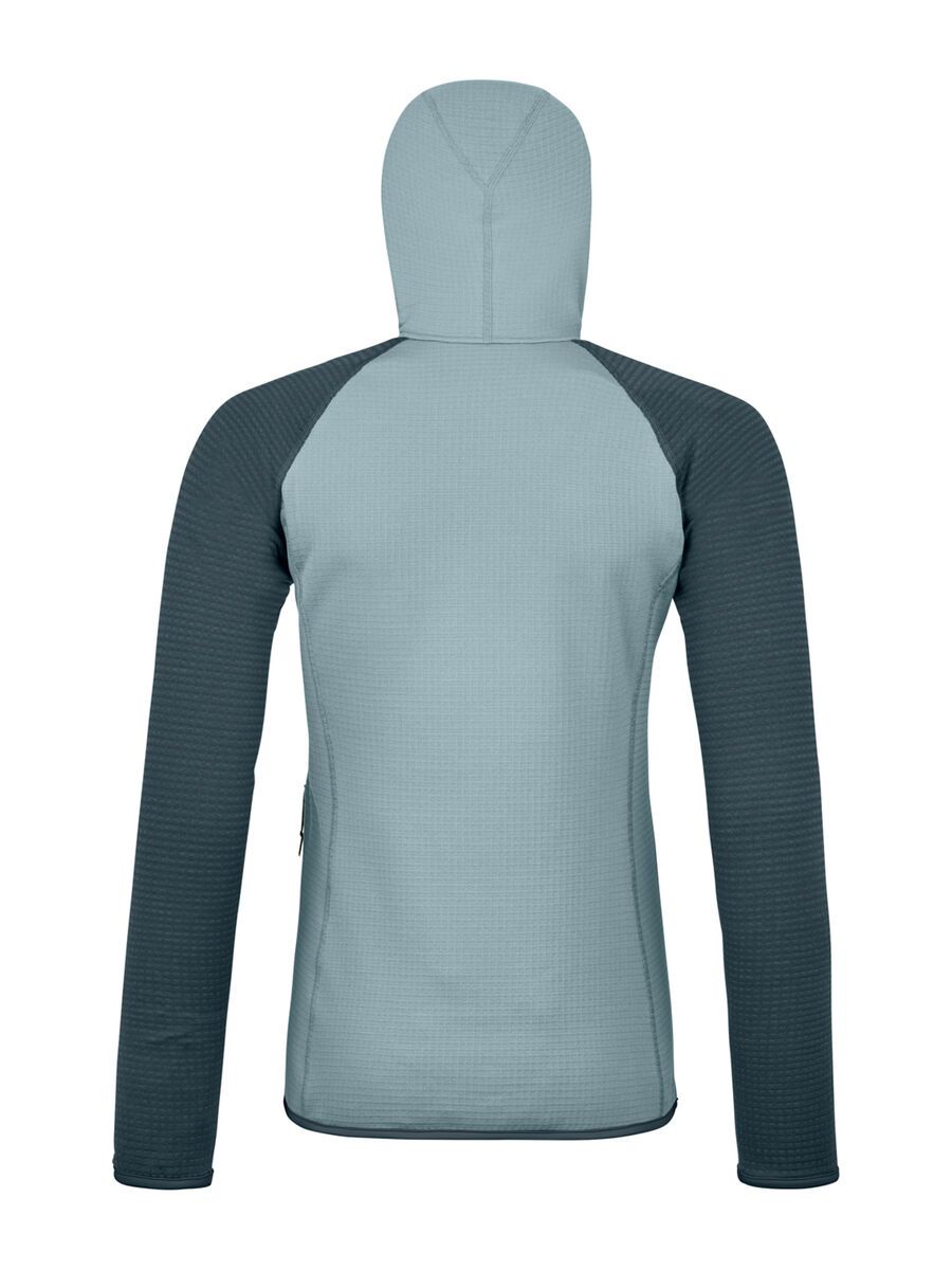 Ortovox Merino Fleece Grid Plus Classic Knit Hoody W, glacier grey - Bild 2