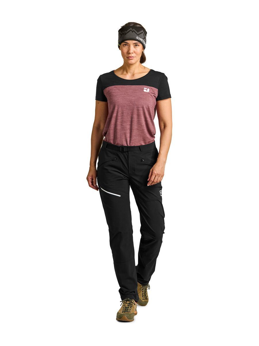Ortovox Merino Shield Light Brenta Pants W, black raven - Bild 7