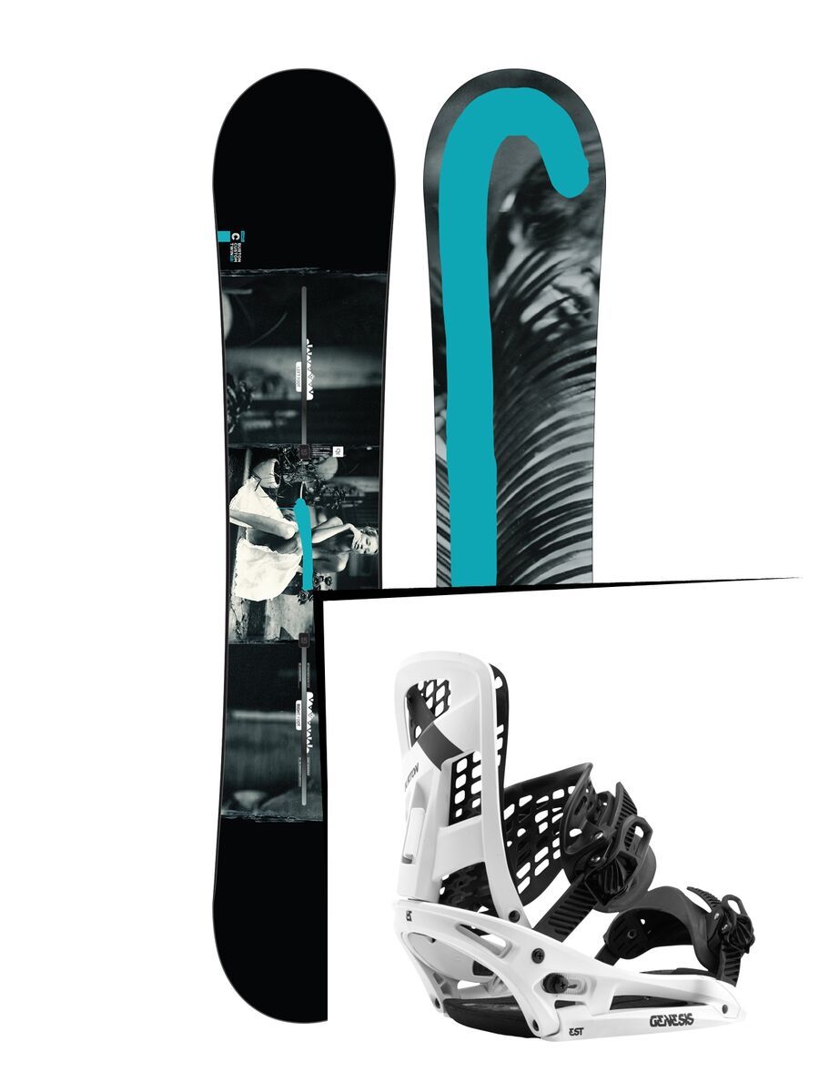 Set: Burton Custom Twin Flying V 2017 +  Genesis EST (1712784S) - Bild 1