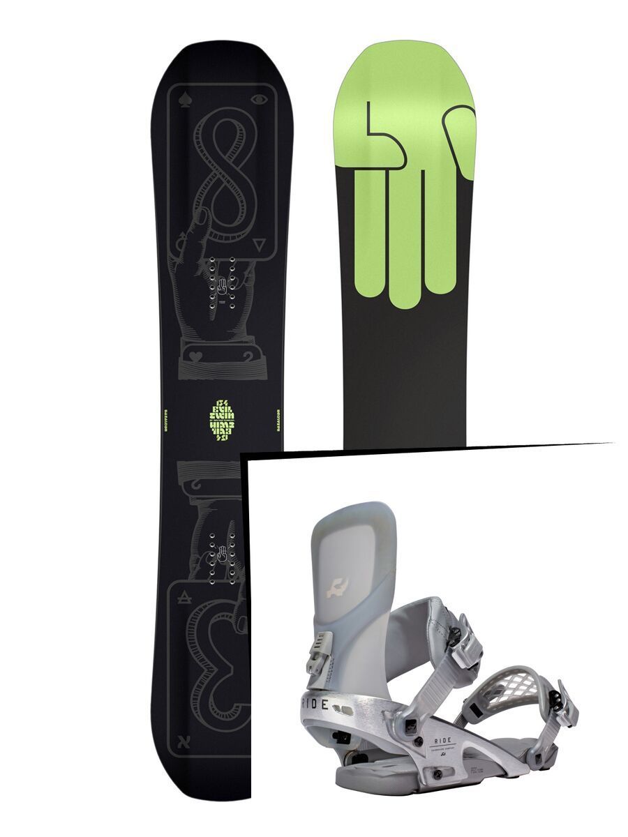 Set: Bataleon Evil Twin 2017 + Ride Rodeo LTD (1487161S) - Bild 1