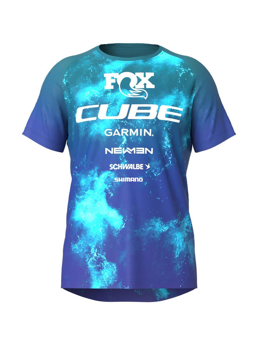 Cube MTB Trikot Rookie X Actionteam kurzarm, blue´n´green - Bild 1