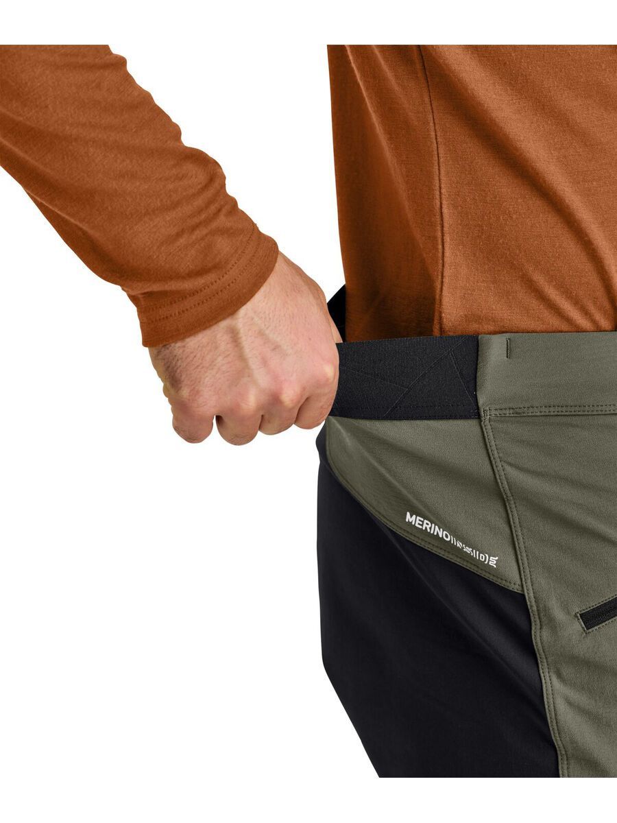 Ortovox Merino Airsolation Punta Berrino Pants M, black raven - Bild 4