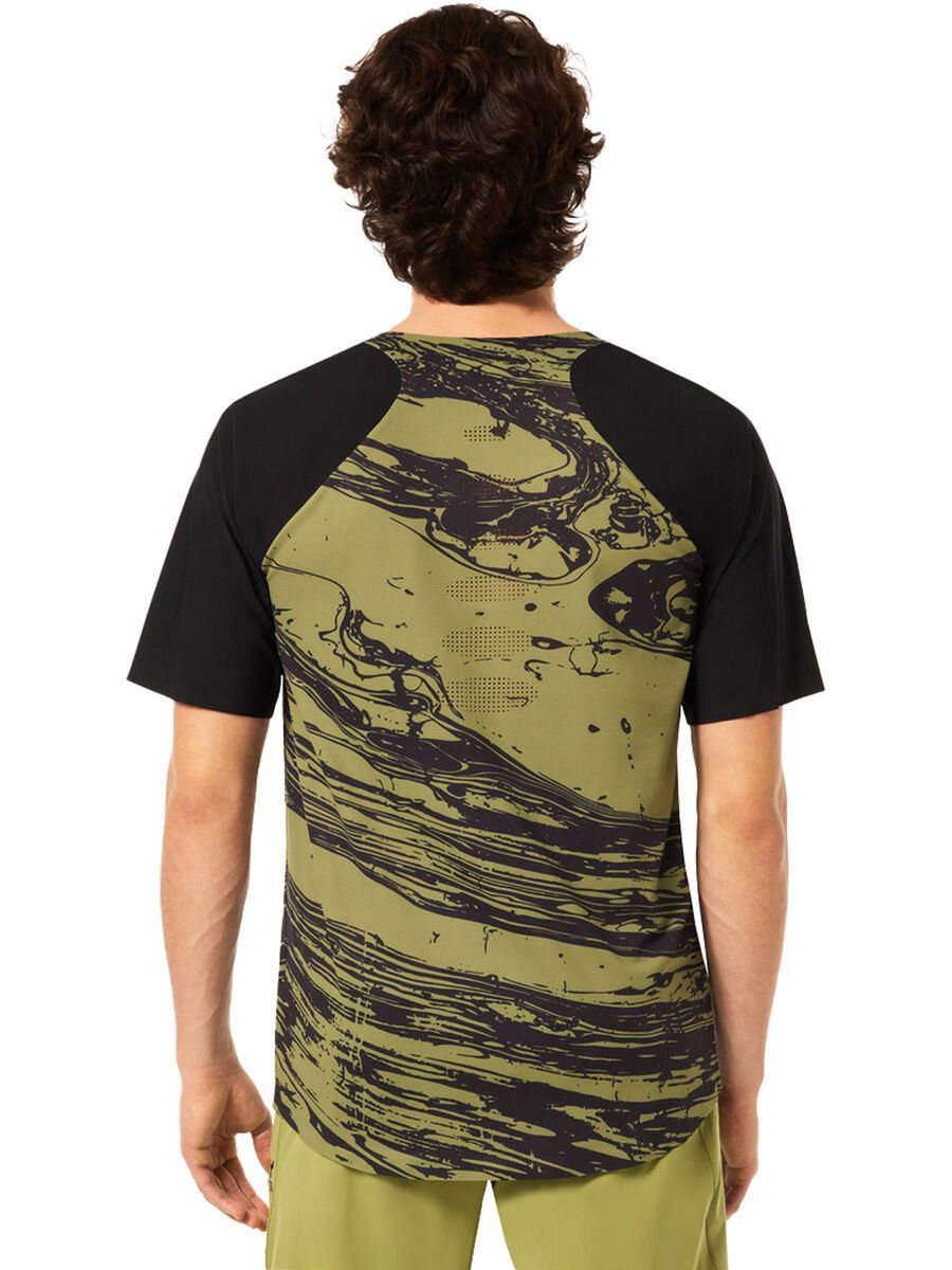Oakley Seeker Airline SS Jersey, duality swirl green/black - Bild 7