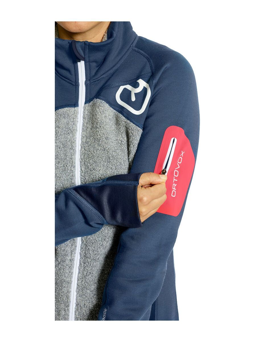 Ortovox Merino Fleece Plus Jacket W, night blue - Bild 4