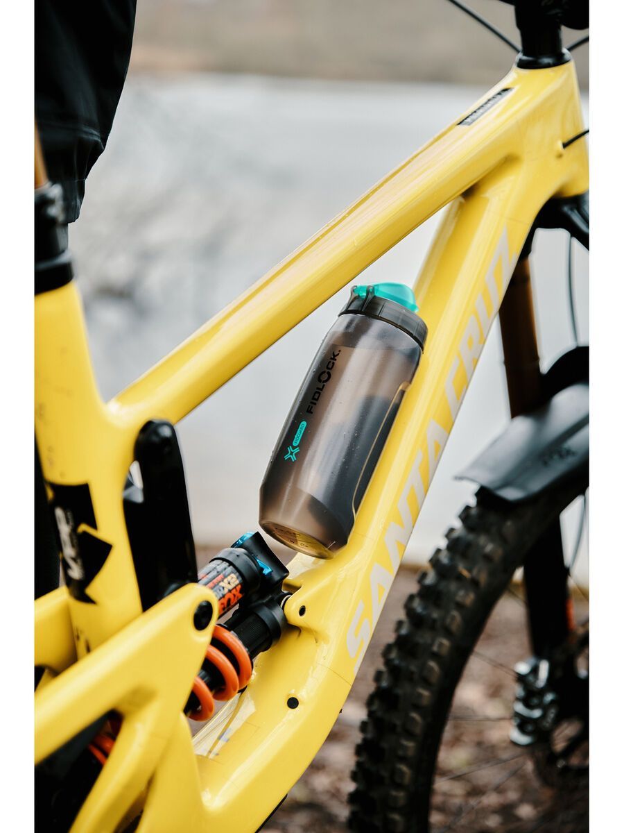 Fidlock Twist Bottle 590 Antibacterial + Bike Base, transparent black - Bild 14