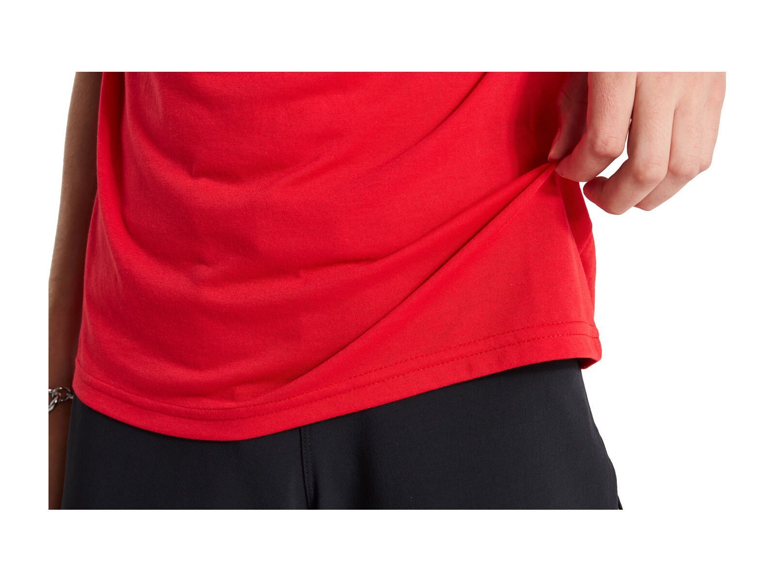 Specialized Men's Wordmark Short Sleeve T-Shirt, flo red - Bild 5