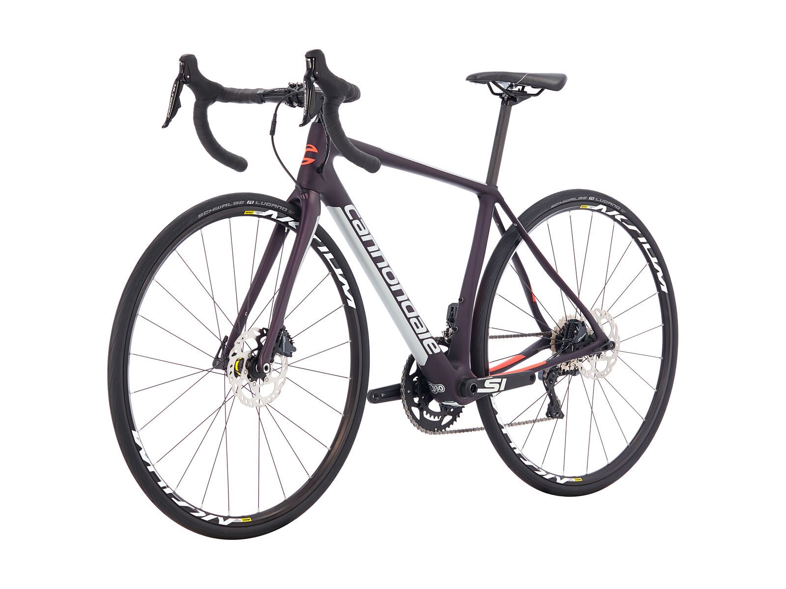 Cannondale Synapse Carbon Disc Women's Ultegra Di2, galaxy w/ fine silver and coral  - satin (GXY) - Bild 4
