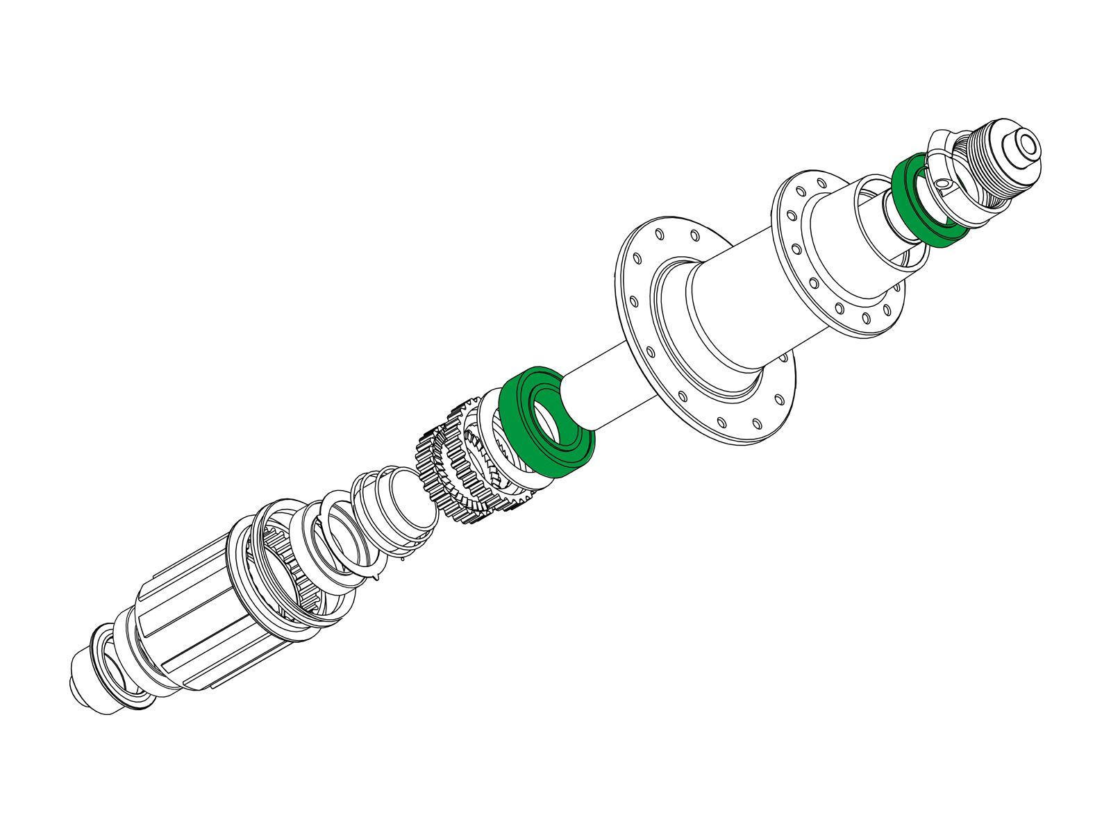 Syntace Bearing Kit HiTorque Road Rear - Bild 1