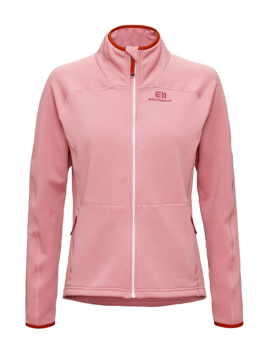 Elevenate Women's Skiers Fleece Zip, dark strawberry - Bild 1