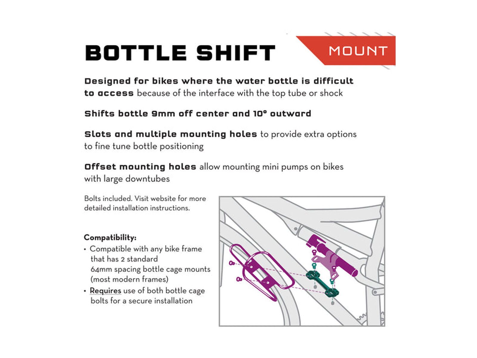 Wolf Tooth B-RAD Bottle Shift, black - Bild 2