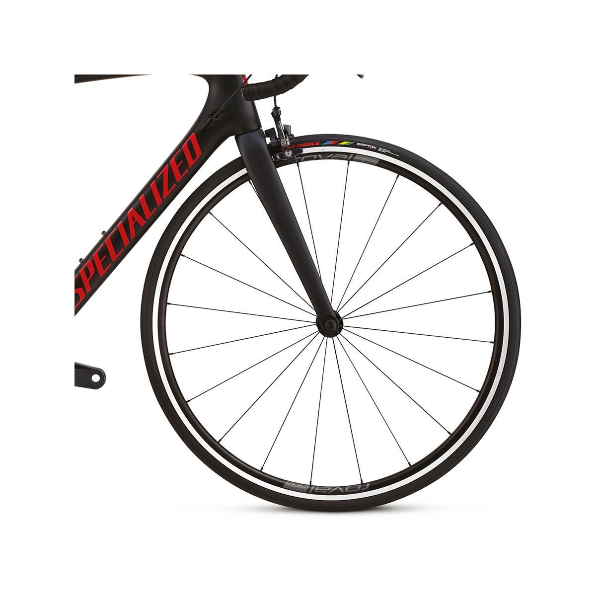 Specialized Tarmac Comp, black/gloss flo red clean - Bild 4