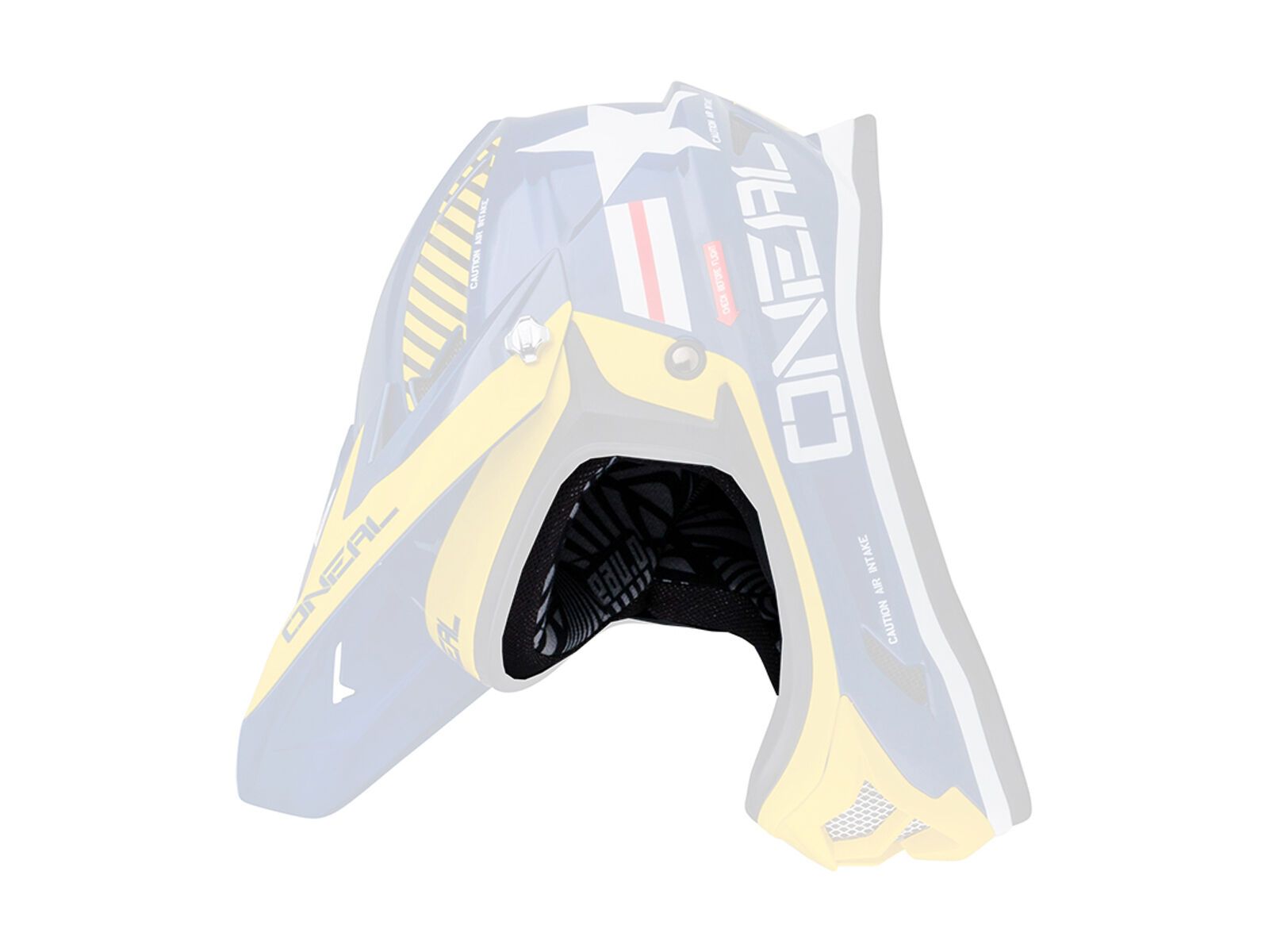 ONeal Lining & Cheek Pads Fury und Backflip Evo, black/white - Bild 1