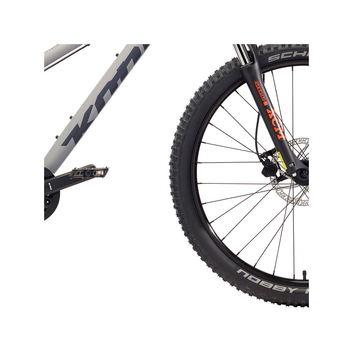 Kona Shred 27.5, matt gray w/ orange & charcoal decals - Bild 4