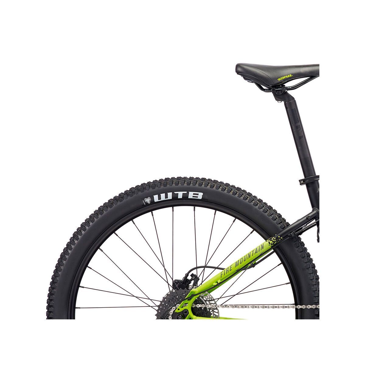 Kona Fire Mountain 26, matt black & lime w/ gray & lime decals - Bild 6