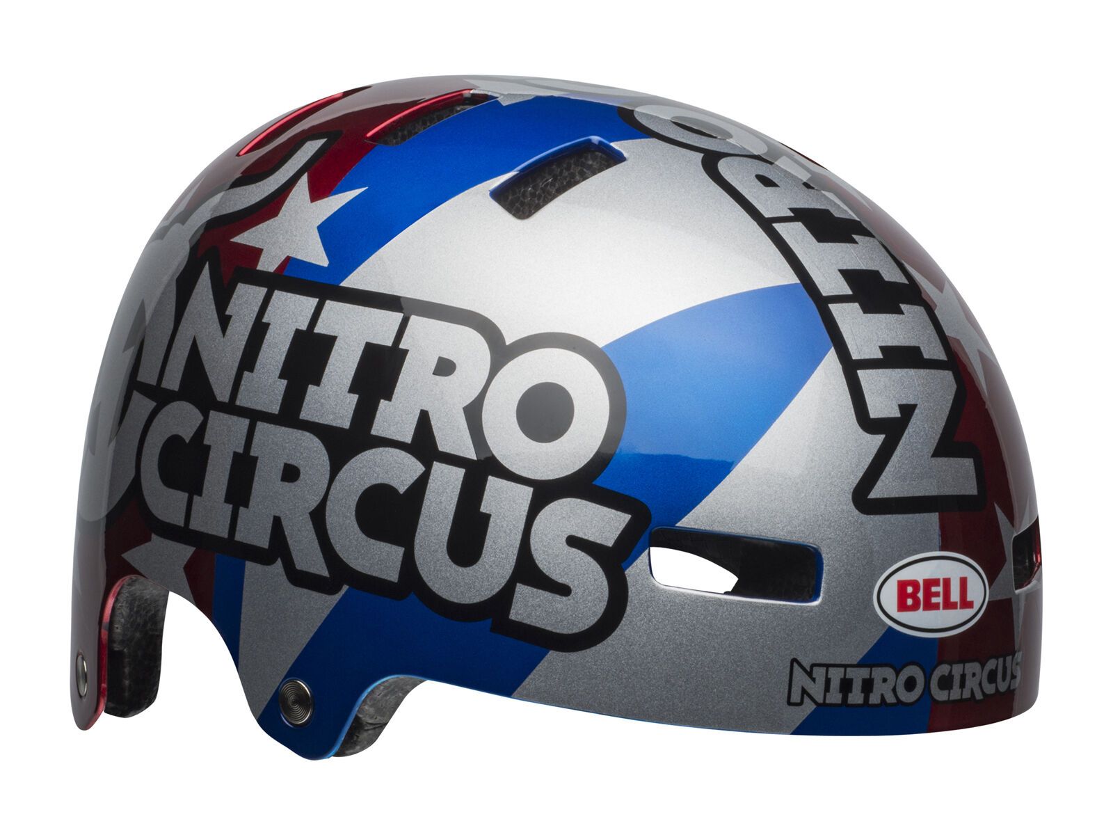 Bell Local Nitro Circus, red/silver/blue Nitro Circus - Bild 2