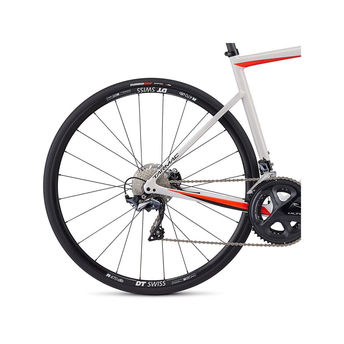 Specialized Tarmac Disc Comp, gloss metallic white silver/rocket red/tarmac black - Bild 6