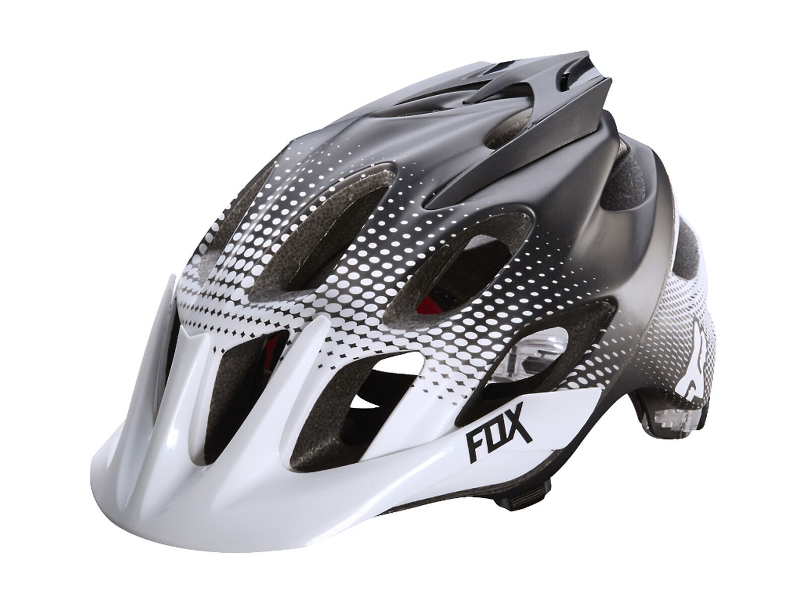 Fox Flux Helmet, race white/black - Bild 1