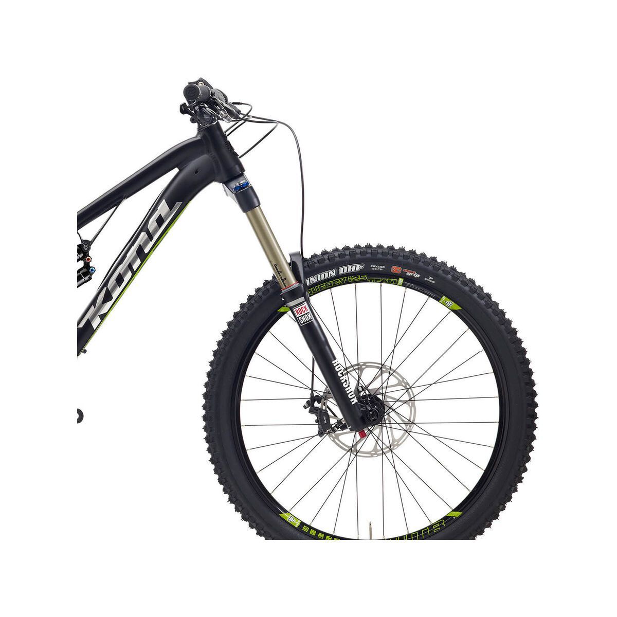 Kona Process 167, Matt Black w/Gloss Chrome & Green - Bild 5