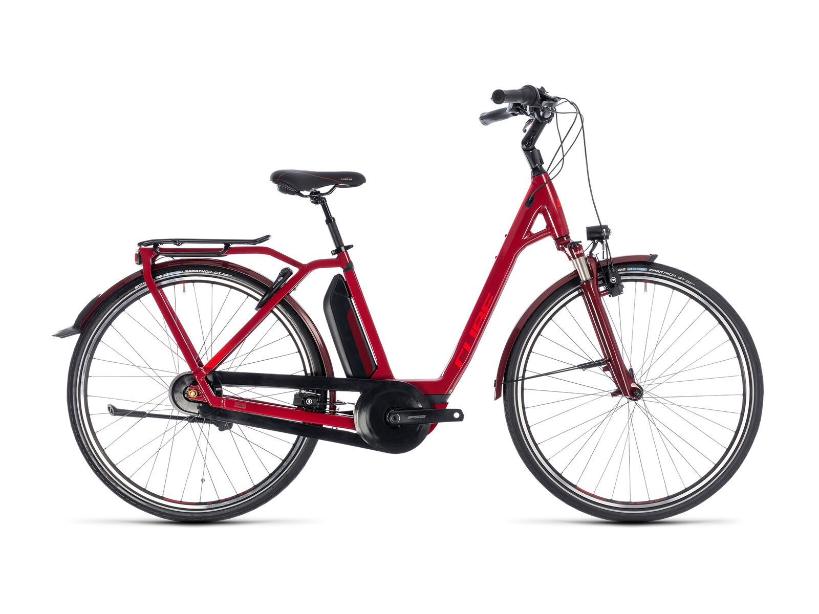 Cube Town Hybrid Pro 400 Easy Entry, darkred´n´red - Bild 1