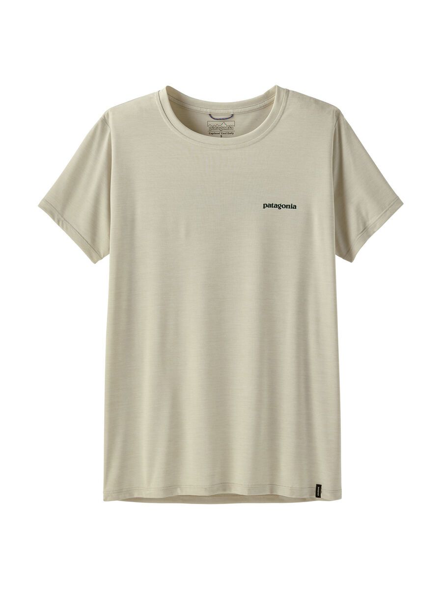 Patagonia Women's Capilene Cool Daily Shirt - Boardshort Logo, dyno white - Bild 1