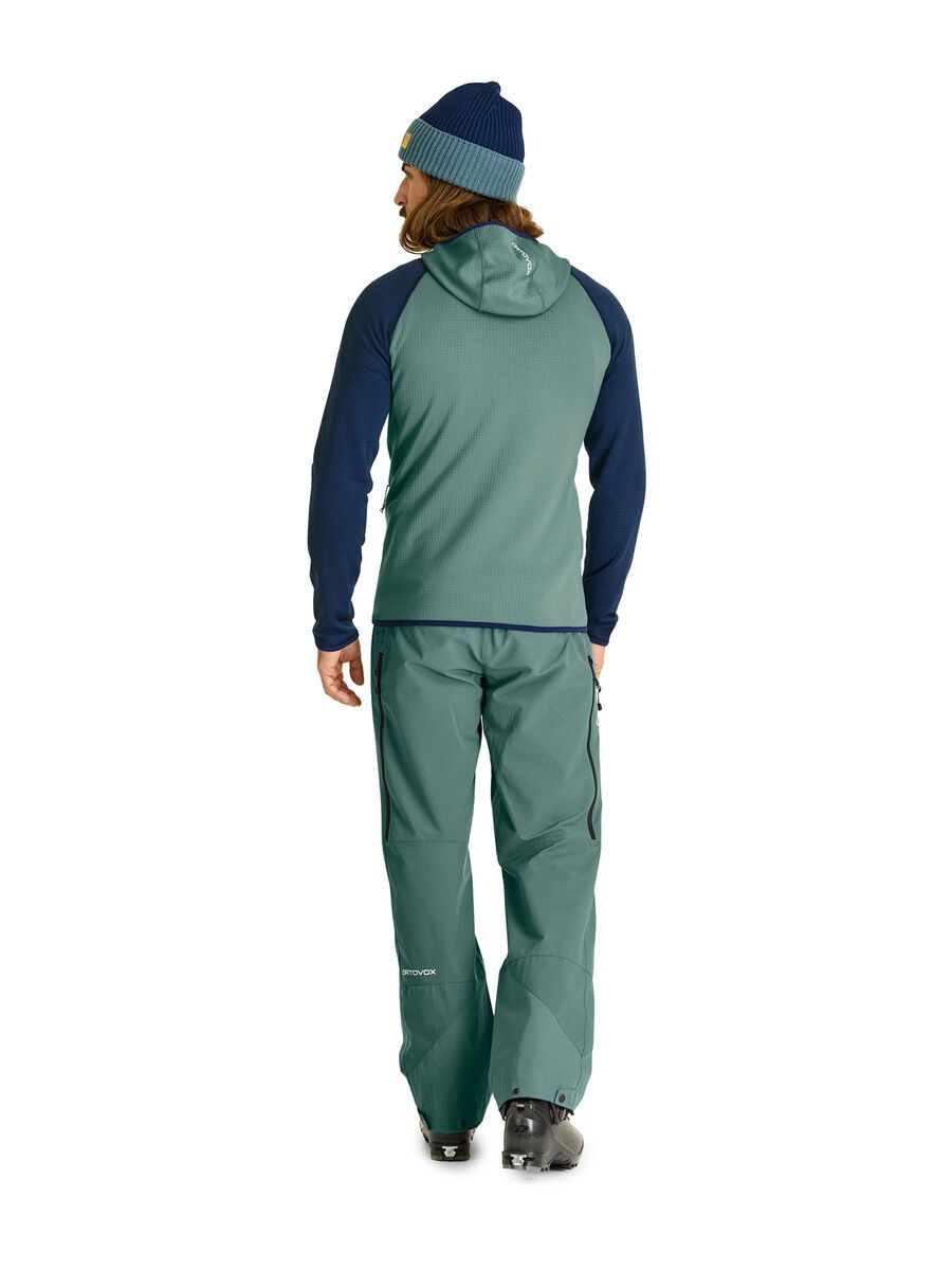 Ortovox Merino Fleece Grid Plus Classic Knit Hoody M, arctic grey - Bild 4