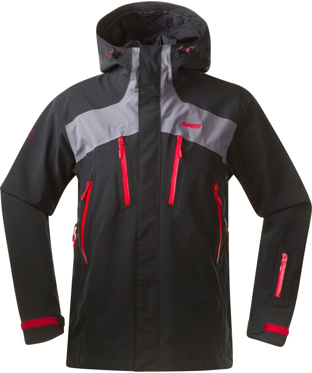 Bergans Oppdal Jacket, black/soliddkgrey/red - Bild 1