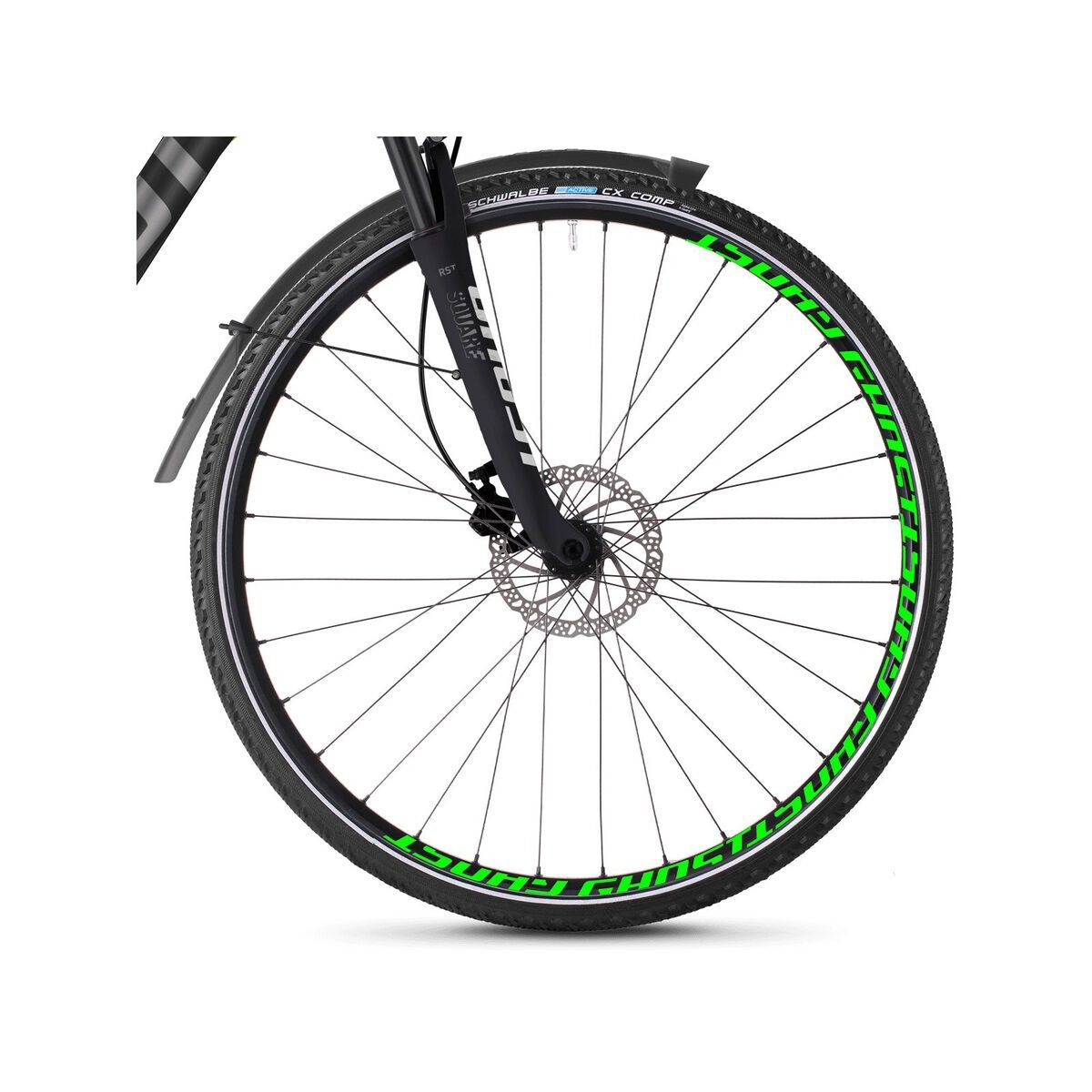 Ghost Square Cross X 5.8 W AL, titanium gray/micro chip gray/neon green - Bild 2