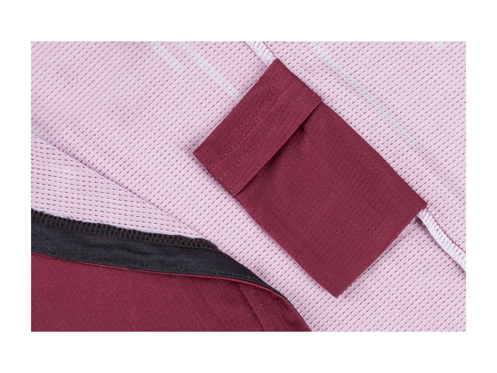 Cube Edge Rundhalstrikot langarm, bordeaux - Bild 6