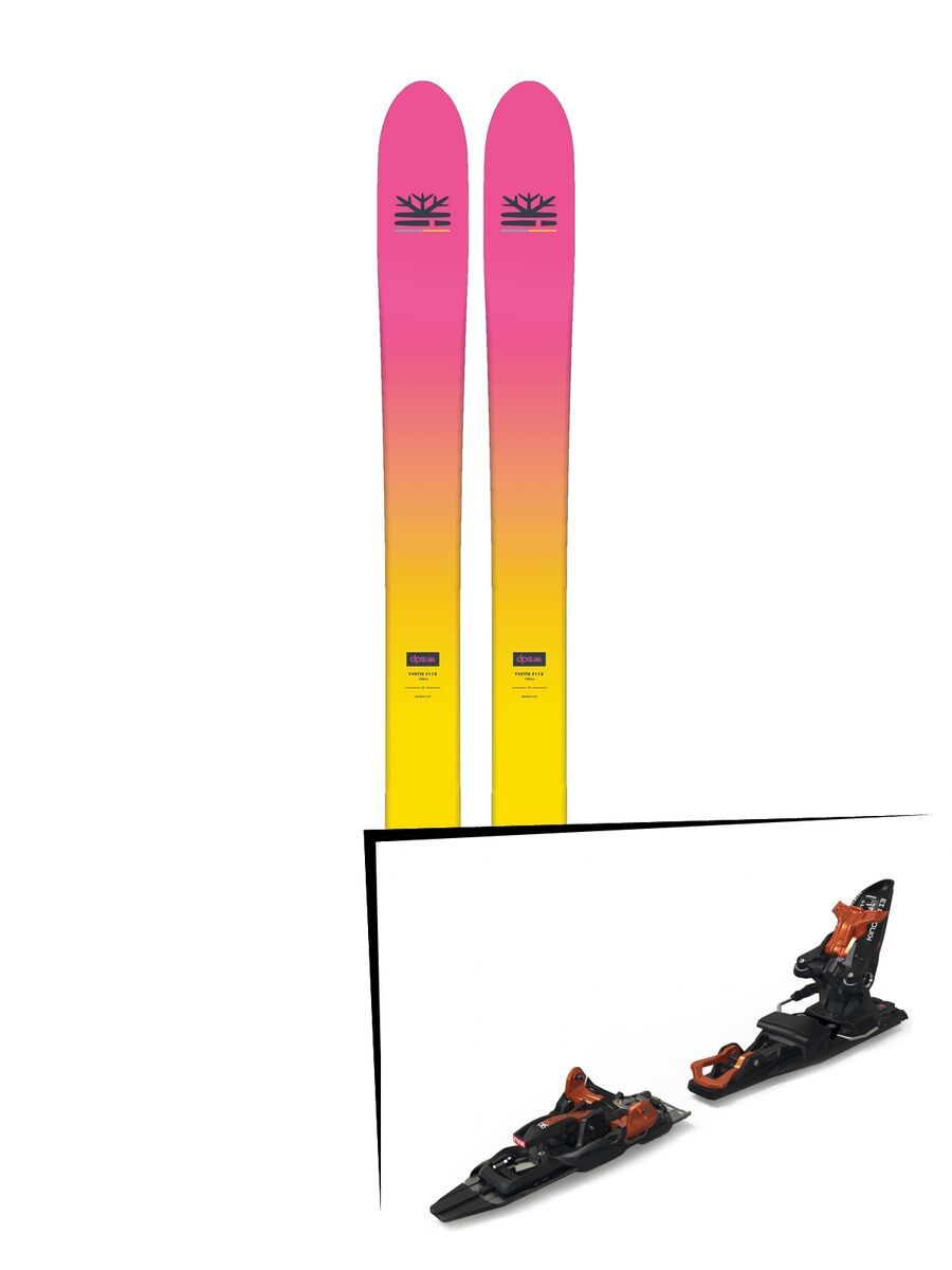 Set: DPS Skis Yvette 112 RP2 Foundation 2018 + Marker Kingpin 13 Demo black/copper - Bild 1