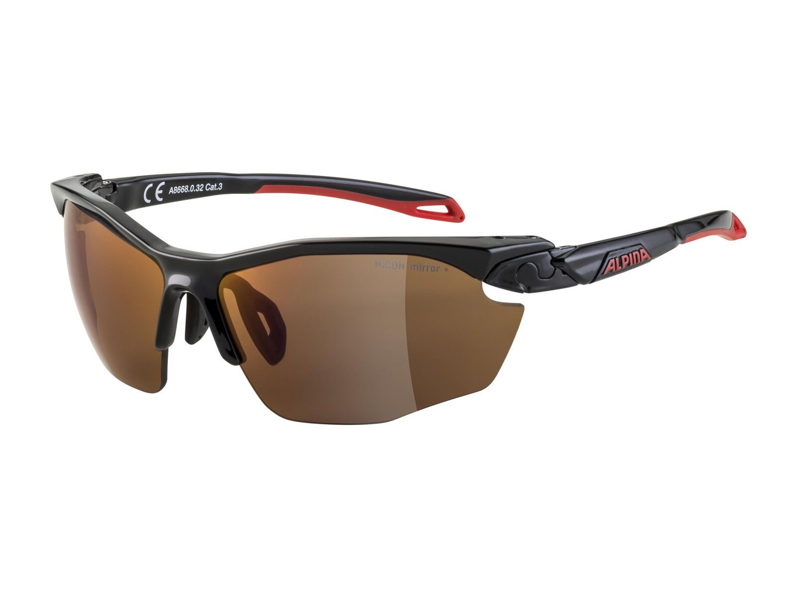 Alpina Twist Five HR Q-Lite Mirror Red, black red - Bild 1