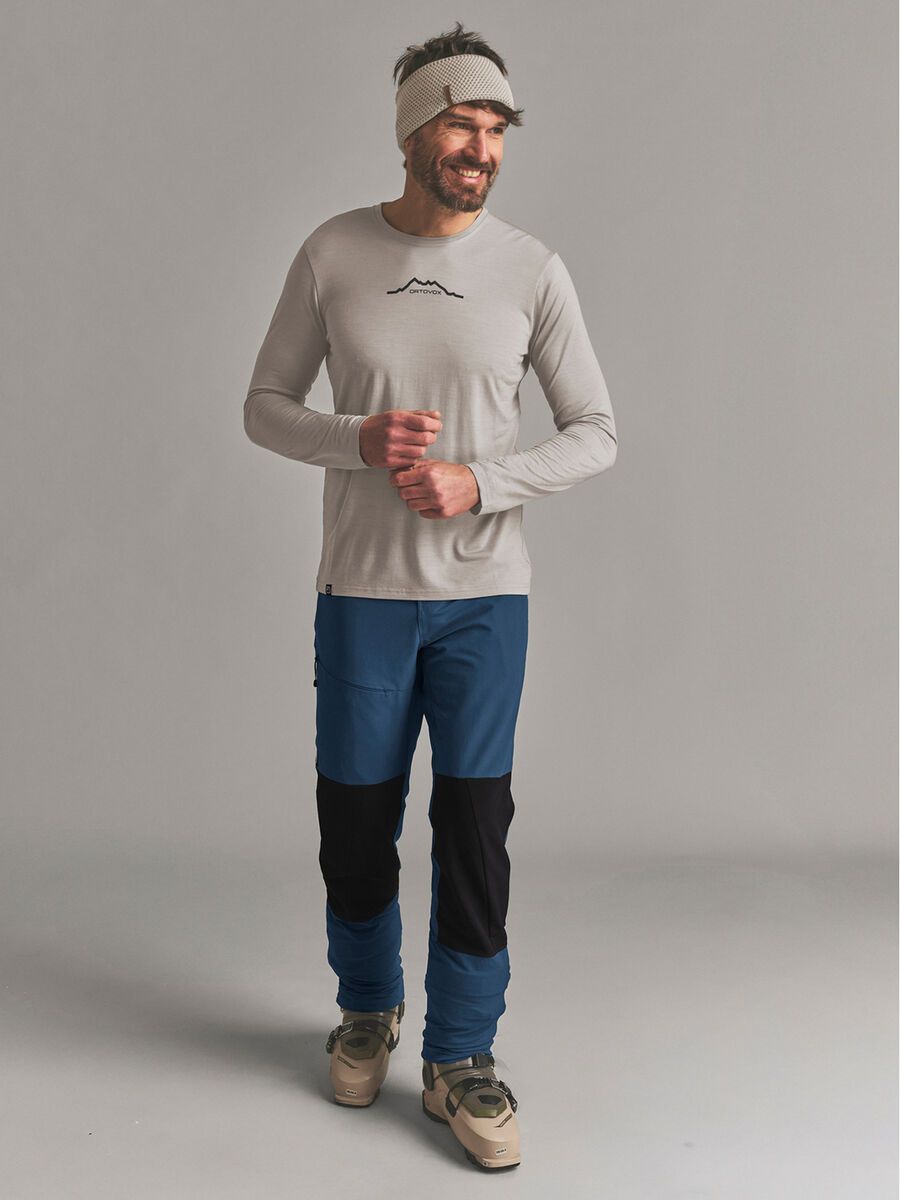 Ortovox 150 Merino Cool Mountain LS M, dark linen - Bild 3