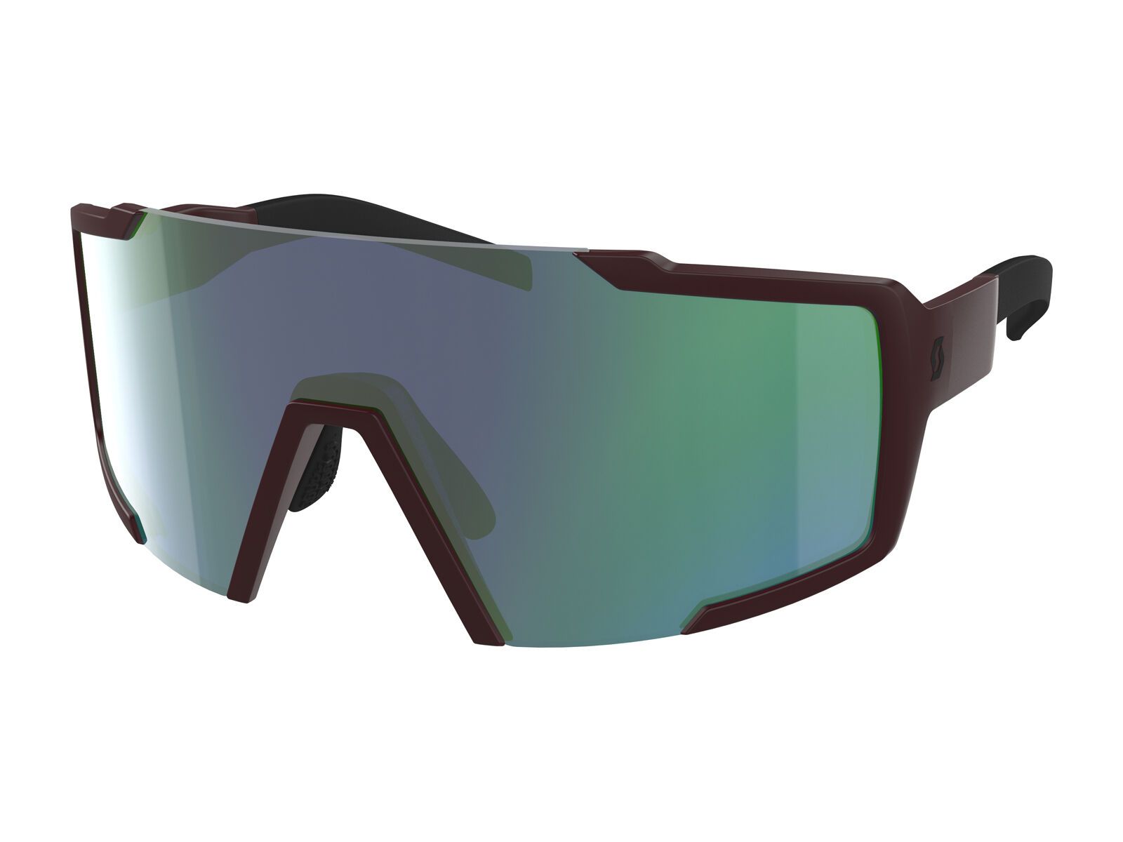Scott Shield, maroon red/Lens: green chrome - Bild 1
